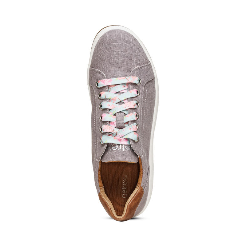 Renee Lace Up Sneaker in Grey