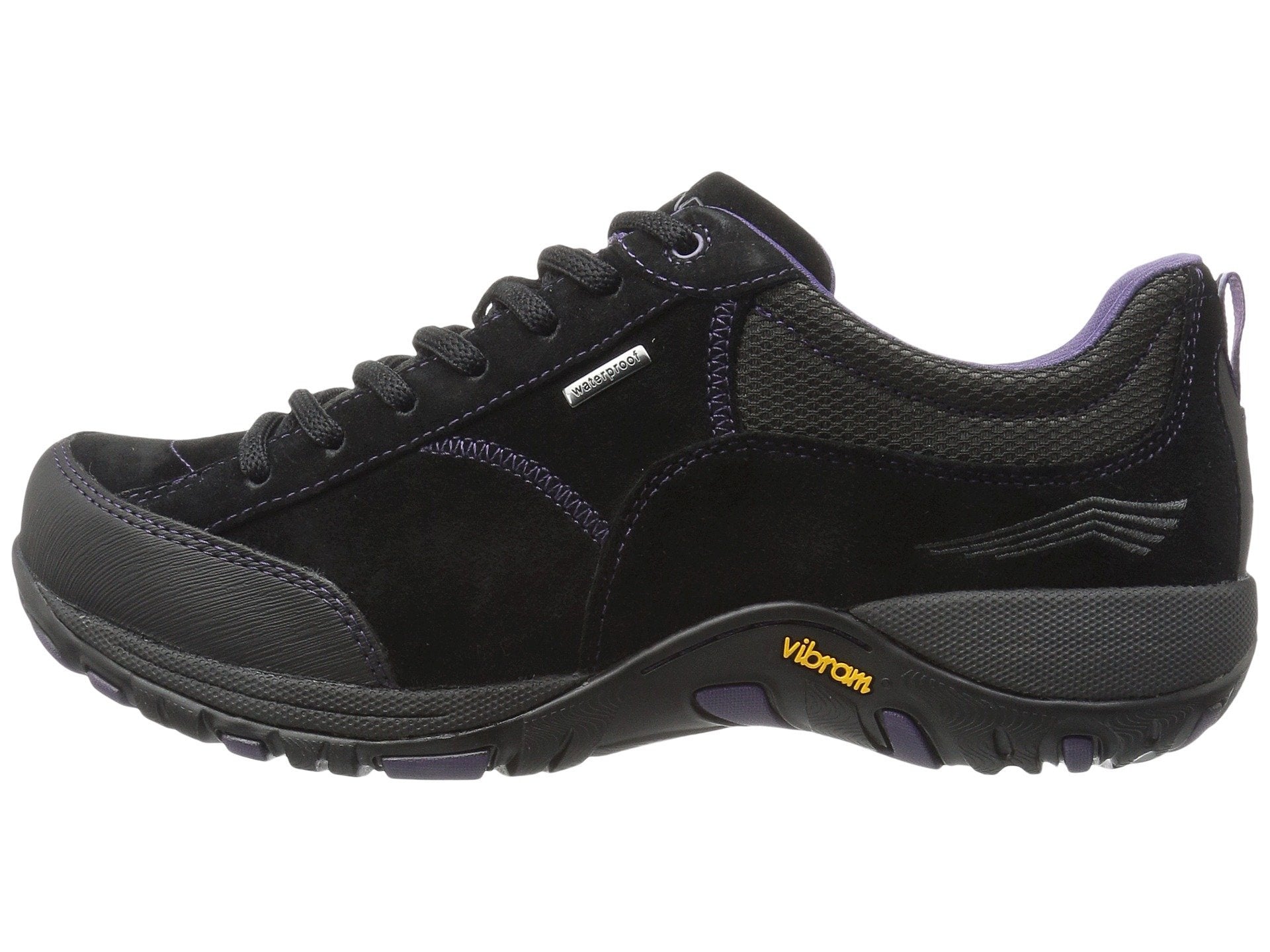 Paisley WIDE Light Hiking/Work Shoe in Black/Black Suede