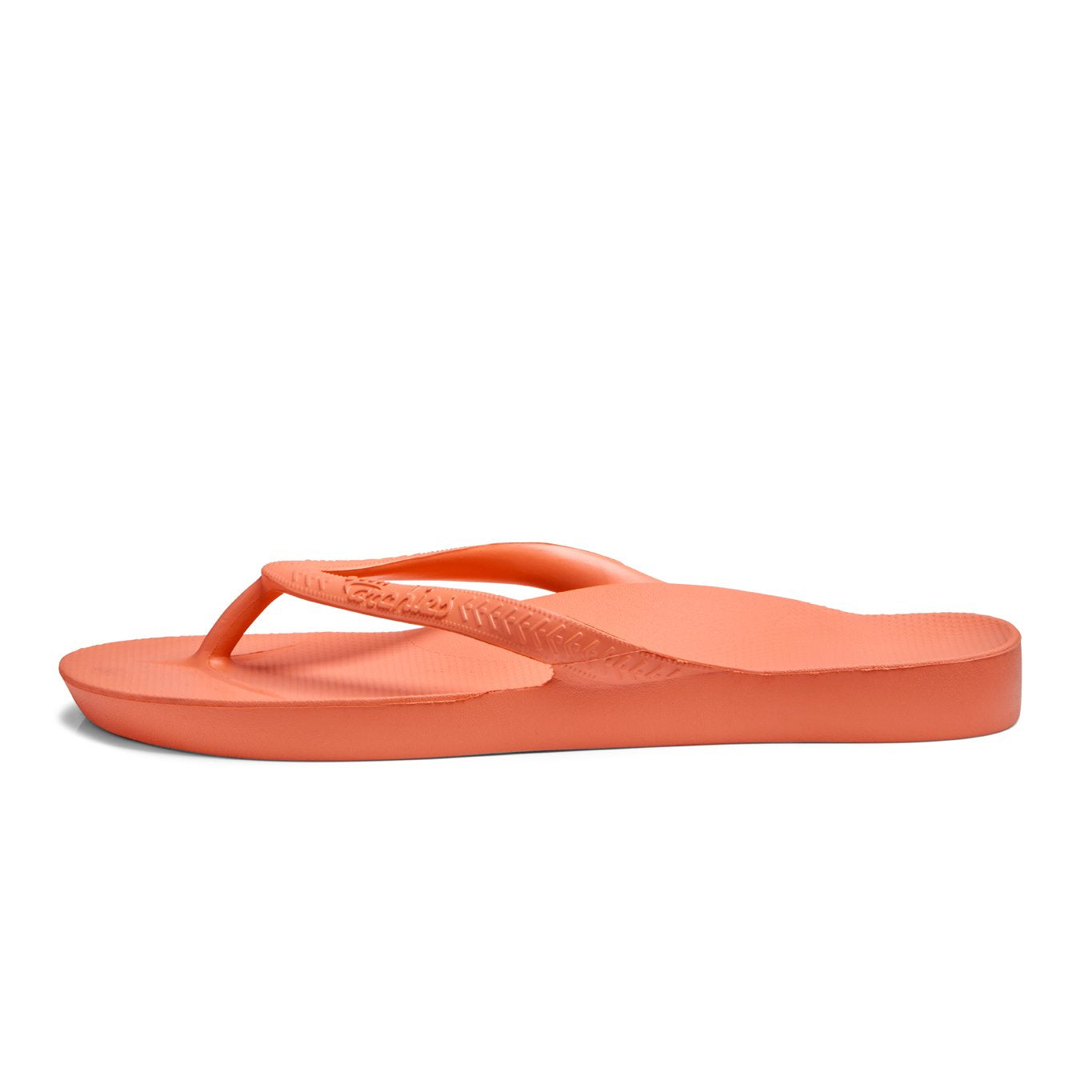 Archies Arch Support Flip Flops in Peach