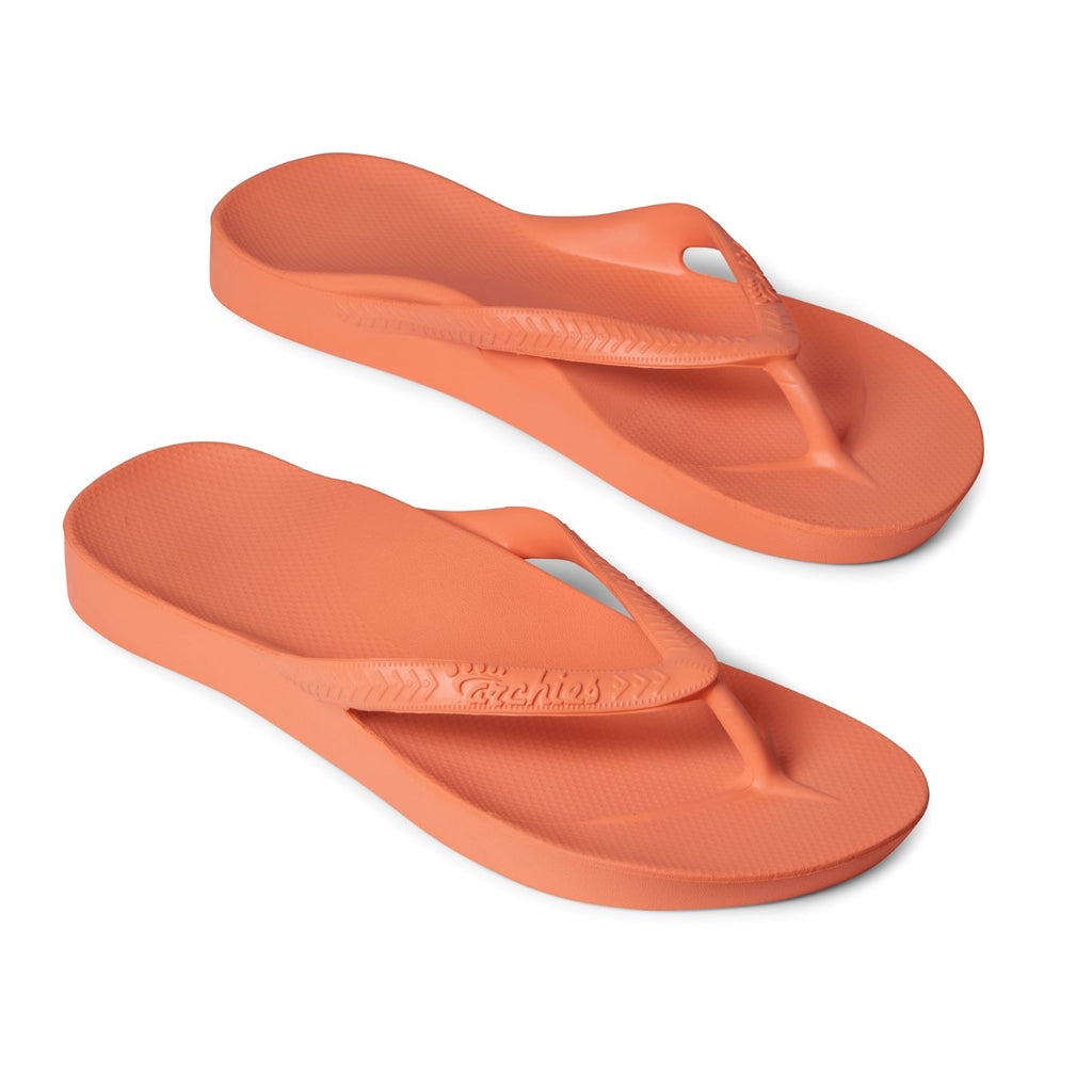 Archies Arch Support Flip Flops in Peach – Tenni Moc's Shoe Store