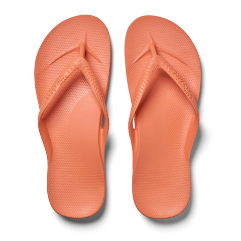 Archies Arch Support Flip Flops in Peach – Tenni Moc's Shoe Store