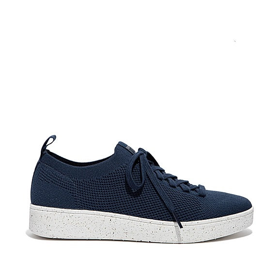 Rally Lace-Up Multi-Knit Sneaker in Midnight Navy