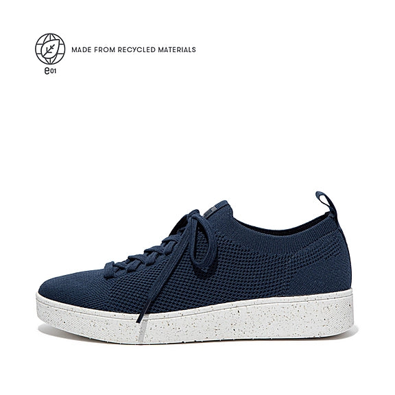 Rally Lace-Up Multi-Knit Sneaker in Midnight Navy