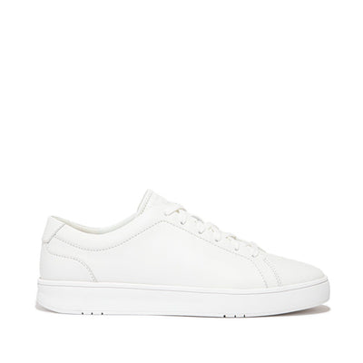 Rally Lace-Up Leather Sneaker in Urban White