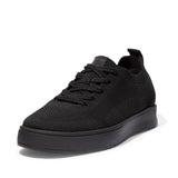 Rally Lace-Up Multi-Knit Sneaker in All Black