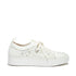 Rally Sneaker in Cream Knit and Crystal