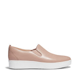 Rally Slip-on Leather Sneaker in Beige CLOSEOUTS