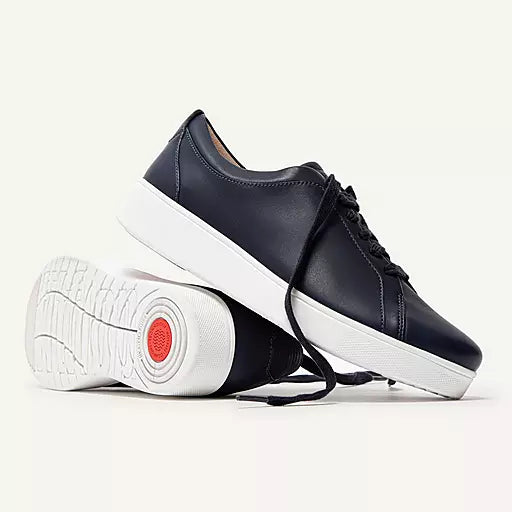 Rally Lace-Up Leather Sneaker in Midnight Navy