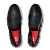 Rally Slip-on Leather Sneaker in Black CLOSEOUTS