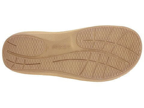 Indulge Relax Terry Cloth Slipper in Tan