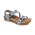 Jillian Braided Quarter Strap Sandal in Blue