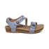 Jillian Braided Quarter Strap Sandal in Blue