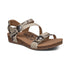 Jillian Braided Quarter Strap Sandal in Snake