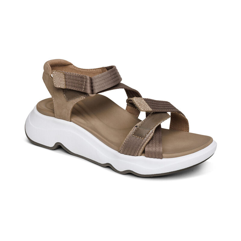 Marz Adjustable Quarter Strap in Taupe