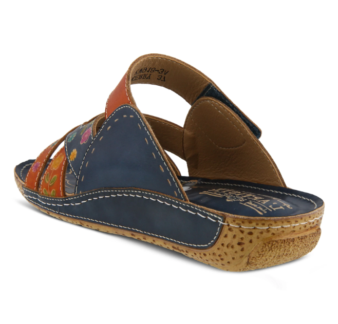 Leigh Slide Sandal in Navy CLOSEOUTS