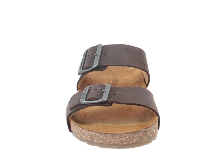 Two Strap Sandal "Andrea" in Brown CLOSEOUTS