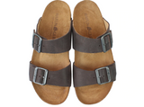 Andrea Two Strap Sandal in Brown CLOSEOUTS