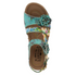 Joelina-Dazi Adjustable Walking Sandal in Turquoise CLOSEOUTS