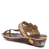 Santorini Slide Sandal in Brown CLOSEOUTS