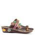 Santorini Slide Sandal in Brown CLOSEOUTS