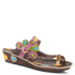 Santorini Slide Sandal in Brown CLOSEOUTS