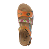 Sumacah Strappy Walking Sandal in Camel Multi CLOSEOUTS