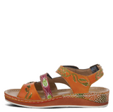 Sumacah Strappy Walking Sandal in Camel Multi CLOSEOUTS
