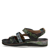 Sumacah Strappy Walking Sandal in Black Multi CLOSEOUTS