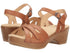 Season Fancy Clog Sandal in Camel