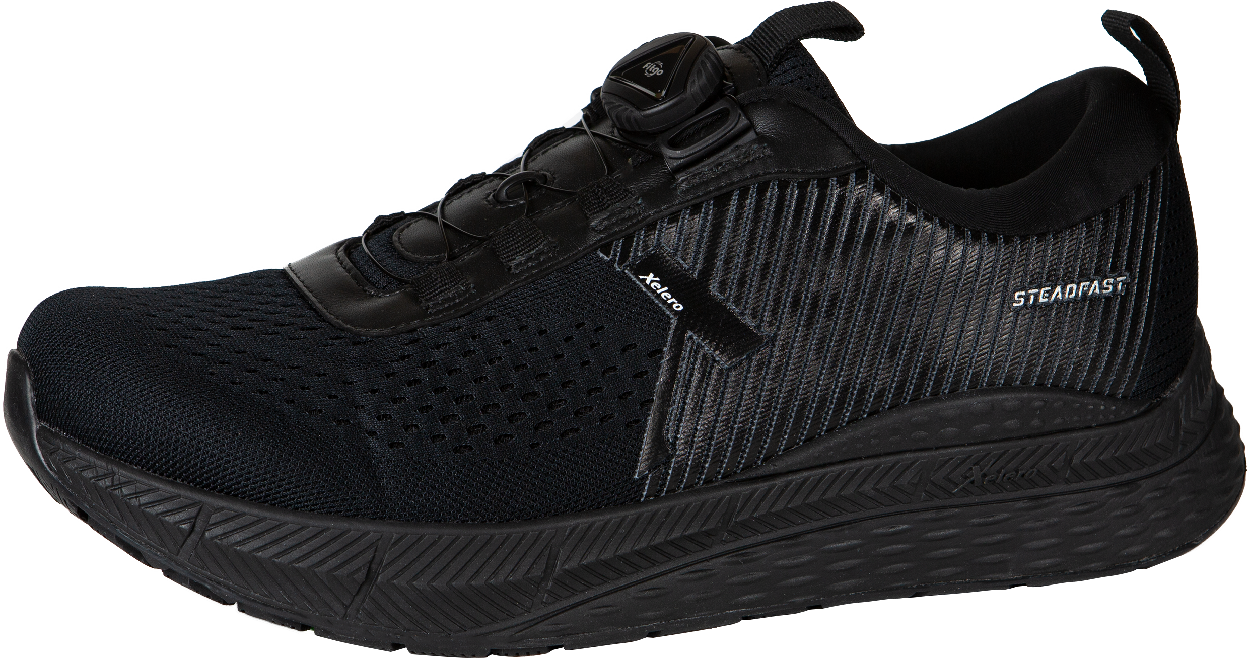 Women’s Steadfast Extra Wide with FitGo in All Black CLOSEOUTS