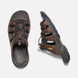 Men's Targhee III Leather Slide Sandal in Bison/Mulch CLOSEOUTS