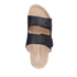 Baza Leather Slide in Black CLOSEOUTS