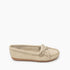 Women's Kilty Hardsole Moccasin in Stone