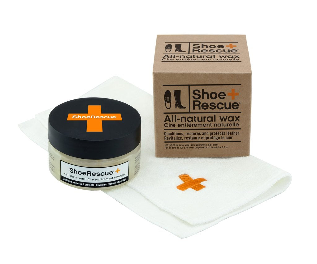 ShoeRescue All-Natural Shoe Wax with Cloth