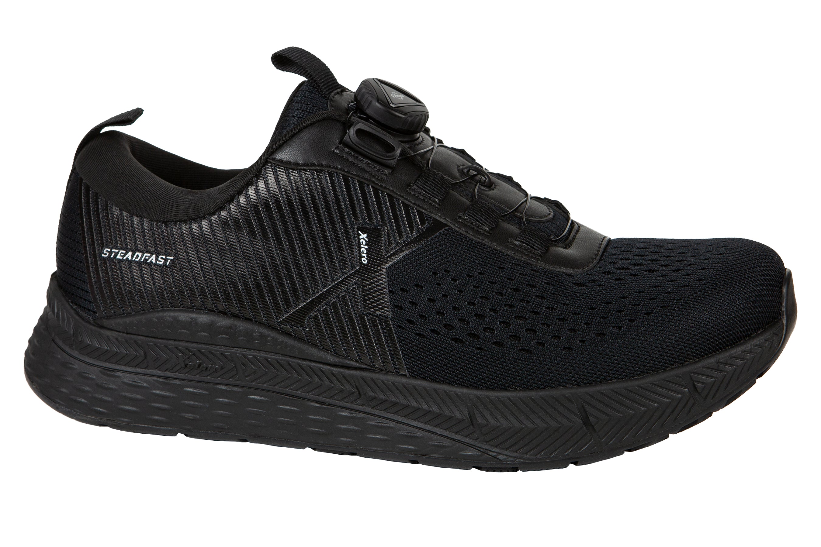 Women’s Steadfast Extra Wide with FitGo in All Black CLOSEOUTS