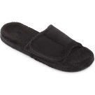 Men's Adjustable Spa Slide Slipper with Cloud Contour® Cushioning in Black