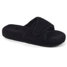 Women's Adjustable Spa Slide Slipper with Cloud Contour® Cushioning in Black