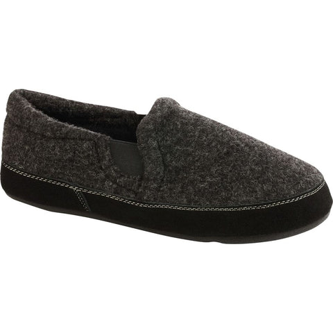 Men's Fave Gore Moc WIDE Slipper with Cloud Cushion® Comfort in Black Tweed