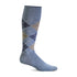 Argyle Moderate Graduated Compression Sock in Bluestone