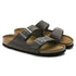 Arizona Soft Footbed Sandal in Iron Oiled Leather