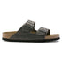 Arizona Soft Footbed Sandal in Iron Oiled Leather