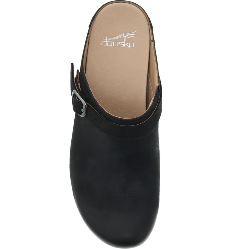 Berry Nubuck Convertible Mule in Black