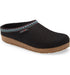 Classic Boiled Wool Clog "Gizzy" in Black