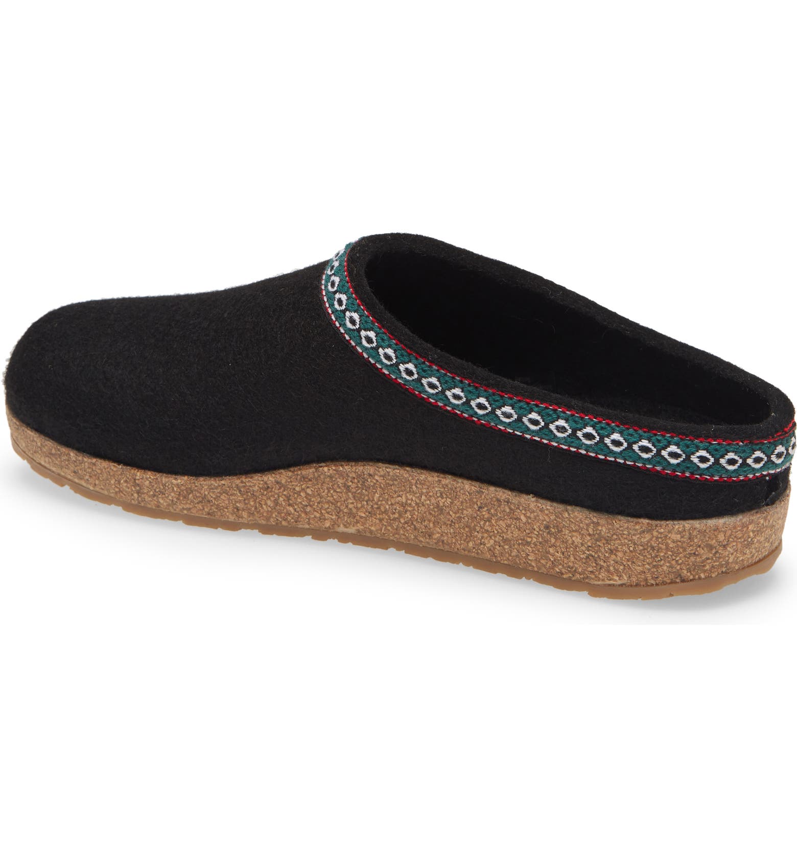 Classic Boiled Wool Clog "Gizzy" in Black