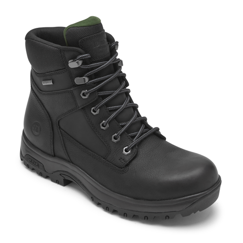 8000Works 6 Inch Safety Toe Boot D Width in Black