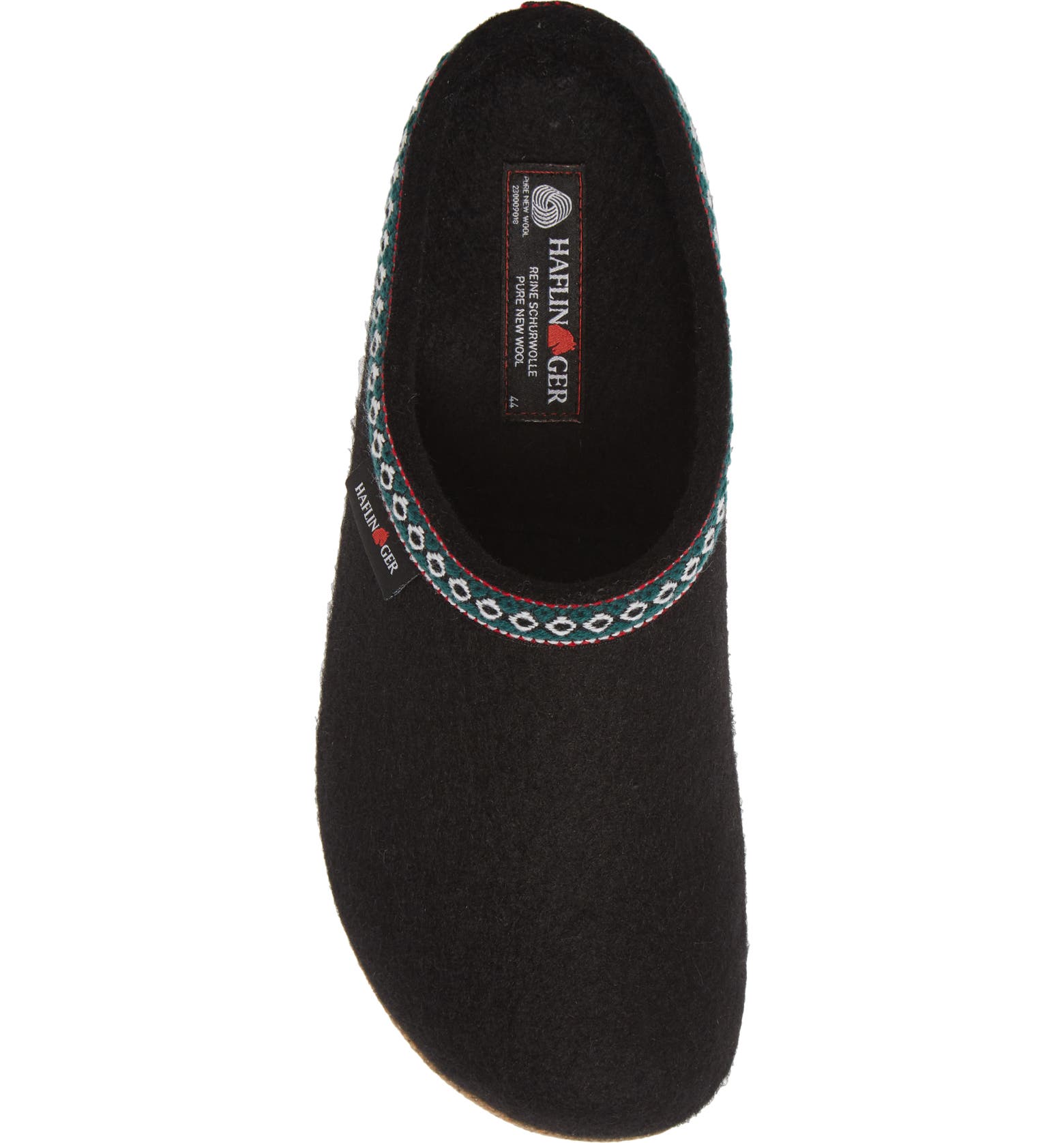 Classic Boiled Wool Clog "Gizzy" in Black