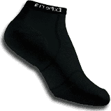 Experia Light Padding Micro Mini Athletic Sock in Black