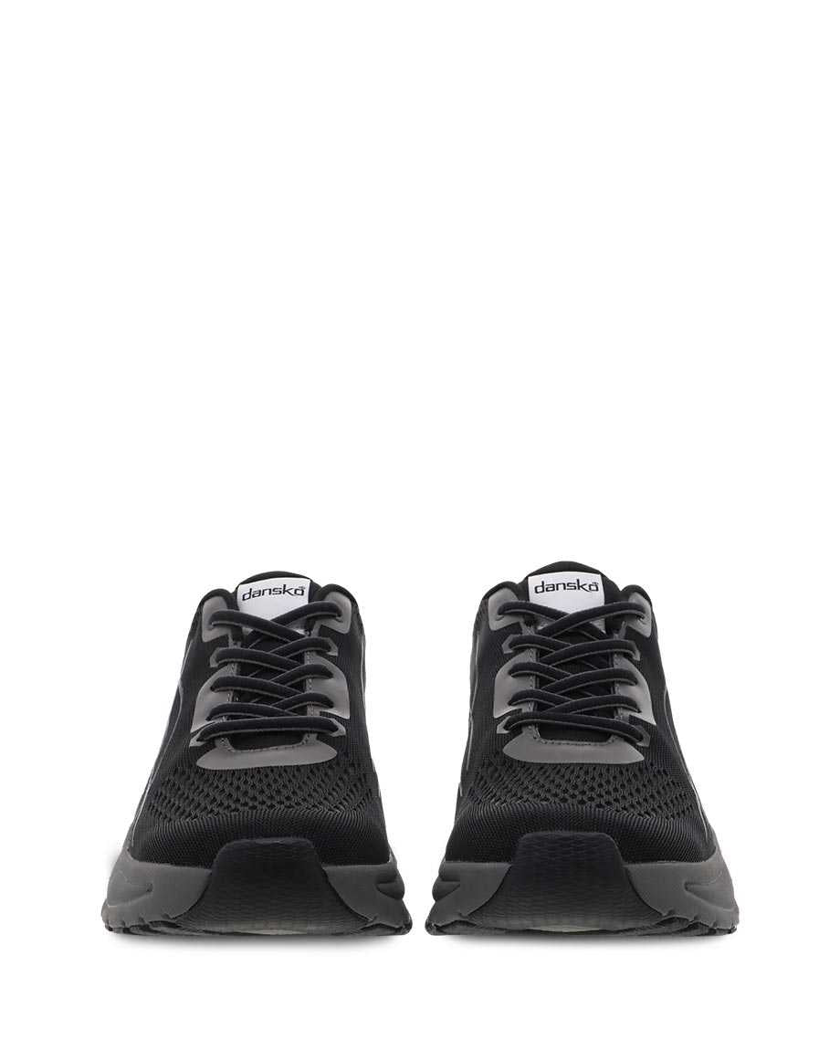 Pace Mesh Walking Shoe in Black and Grey