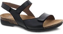 Ronda Waxy Burnished Sandal in Black CLOSEOUTS