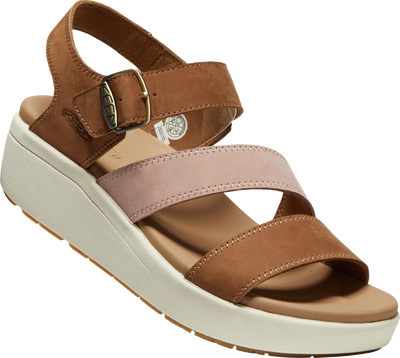 Ellecity Wedge Walking Sandal in Toasted Coconut/Fawn CLOSEOUTS